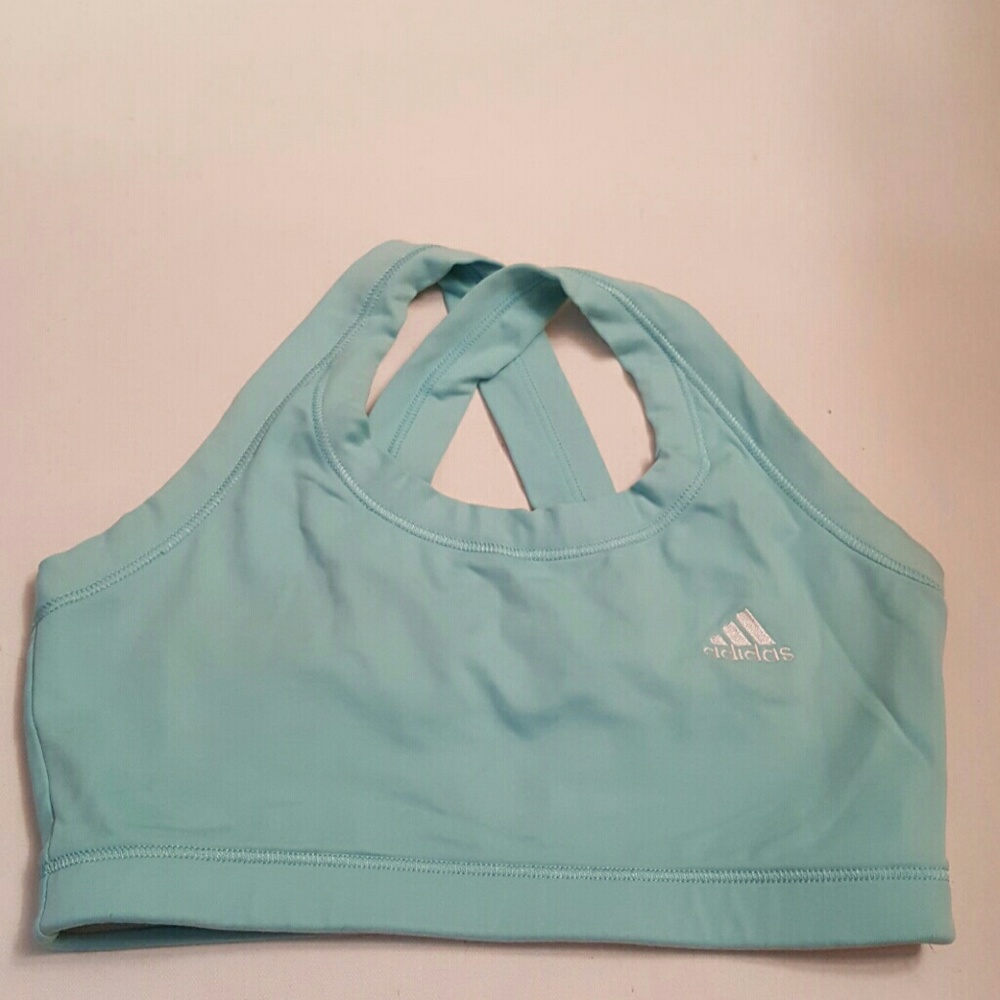 Vintage Adidas baby blue sports bra Small